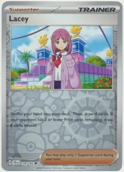 Lacey 139/142 Reverse Holo SCR Stellar Crown Pokemon Card NM - Image 1