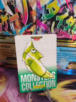 Pokemon Karte Card carddass Monsters collection Green 1996 japanese Metapod Exc+ - Image 1