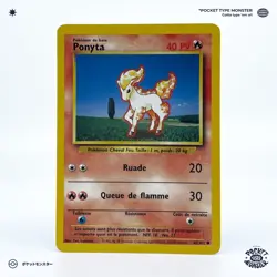 PONYTA 60/102 Set de Base Edition 2 ED2 VF FR Carte Pokemon - Image 2