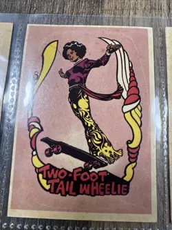 1976 Donruss Skateboard Sticker Cards Lot Of 11 Please Read Description #JB01 - Image 5