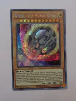 Nibiru, The Primal Being BROL-EN080 (Secret Rare, 1st Ed, Lightly Played / LP) - Image 1