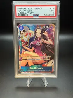 PSA Boa Hancock OP01-078 Premium Booster Alternate Art Foil Super Rare One Piece - Image 1