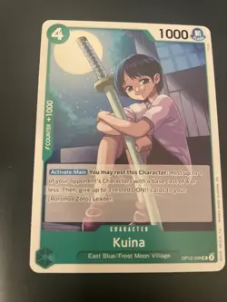 Kuina OP12-026 UC Legacy Of The Master One Piece Card - Image 1
