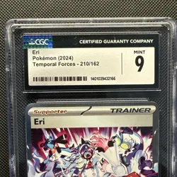Pokemon 2024 Eri Temporal Forces 220/162z CGC Mint 9. Graded Pokemon Card. - Image 3