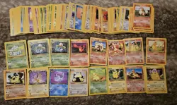 Vintage Pokemon Card Lot 150+ Bulk Lot WOTC, NO ENERGY NO TRAINER NO HOLOS - Image 2