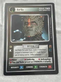 Star Trek CCG 1E RoA IKAT'IKA Rare Card NEVER PLAYED - Image 1