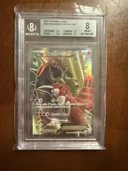 Pokemon Groudon EX Full Art Holo Card 150/160 BGS 8 - Image 1