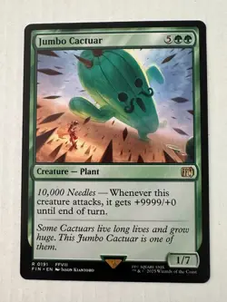 Jumbo Cactuar Final Fantasy Regular Rare Card #191 MTG NM - Image 1