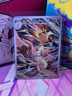 Pokemon TCG Ethans Typhlosion Card Illustration Rare, Destined Rivals 190/182 - Image 1