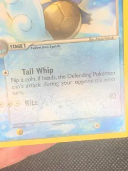 Wartortle 43/100 Uncommon - ex Crystal Guardians Pokemon Card - LP - Image 3