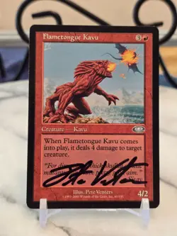 MTG Flametongue Kavu Planeshift Regular (ARTIST SIGNED) LP - Image 1