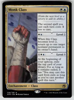 Monk Class Normal R Promo Pack: Adventures in the Forgotten Realms 228 NM - Image 1