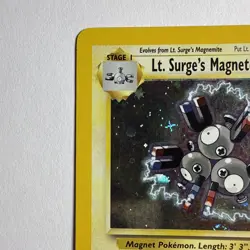 Lt. Surge's Magneton 8/132 Halo Rare 2000 Pokemon Gym Heroes - Image 3