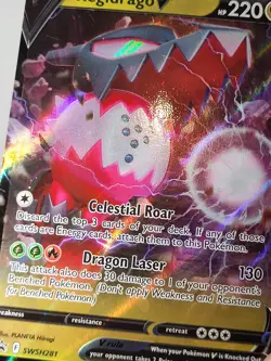 Regidrago V SWSH281 Black Star Promo Regieleki Cosmos Holo 060/203 Pokemon TCG - Image 2