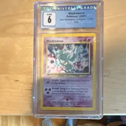 Pokemon TCG Misdreavus Neo Revelation Holo 11/64 CGC 6 - Image 1