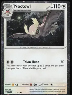 Noctowl - 127 (Cosmos Holo) 127/162 Holo Promo Pokemon NM - Image 1