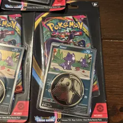 5 Pokemon- Mega Evolution- Chaos Rising Booster Pack (Toxel Promo Card) - Image 2