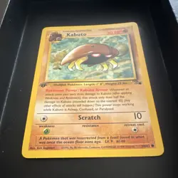 WotC Pokemon TCG Kabuto 50/62 Fossil 1st Ed Regular Uncommon 30HP 1999 Vintage - Image 4