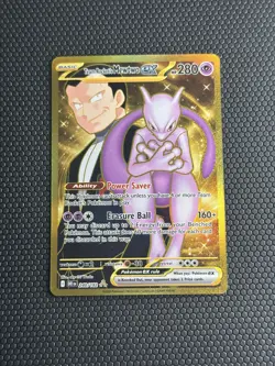 Pokemon Team Rocket's Mewtwo ex 240/182 Sv10: Destined Rivals Hyper Rare Holo - Image 1