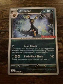 Umbreon 130 GameStop Stamped Exclusive SV Black Star Promo NM Pokemon TCG - Image 1