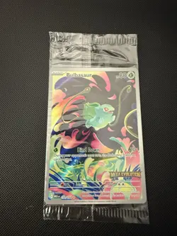 Pokemon TCG Bulbasaur IR 133/132 Mega Evolutions Stamped Promo Sealed - Image 1