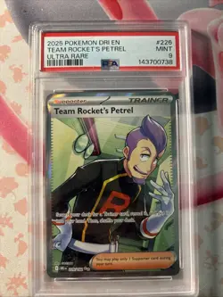2025 POKEMON DRI EN-DESTINED RIVALS ULTRA RARE #226 TEAM ROCKET'S PETREL - Image 1