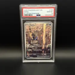 Pokemon Deino 146/086 Sv: White Flare Illustration Rare Holo PSA 10 2025 - Image 1