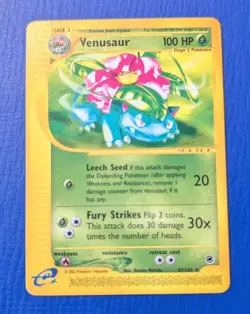 Pokemon TCG Venusaur Expedition Base Set 67/165 Regular Rare LP - Image 1