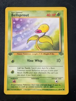 Bellsprout 1st Edition NM/LP 49/64 Jungle Pokemon - Image 1
