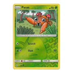 Paras 4/68 Reverse Holo Hidden Fates Pokemon Card NM - Image 1