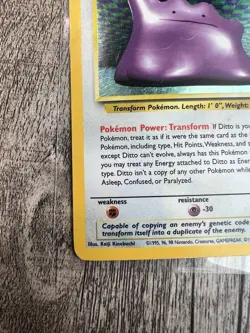 Wizards of the Coast Ditto 3/62 Fossil Holo Rare 1999 English 50 HP Basic - Image 5