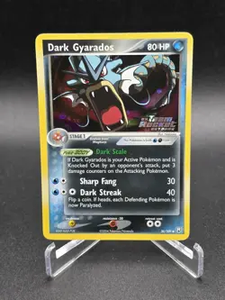 Pokemon Dark Gyarados EX Team Rocket Returns Reverse Holo 36/109 Stamped NM - Image 1