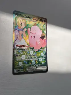 Pokemon TCG Lillie's Clefairy ex 184/159 Sv09 Journey Together SIR Full Art Holo - Image 5
