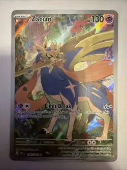 Pokemon TCG Zacian 100/94 Phantasmal Flames Illustration Rare - Image 1