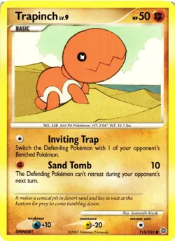 Pokemon TCG Secret Wonders Trapinch 115/132 Common NM - Image 1