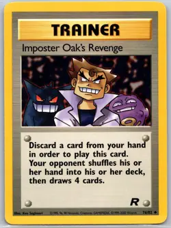 POKEMON TEAM ROCKET IMPOSTER OAK'S REVENGE 76/82 UNCOMMON UNLIMITED NM - Image 1