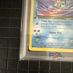 PSA 8 Pokemon 1st Edition Dark Golduck 37/82 Team Rocket - Image 2