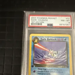 PSA 8 Pokemon 1st Edition Dark Golduck 37/82 Team Rocket - Image 5