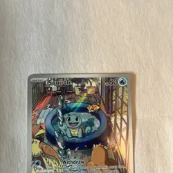 Pokemon Squirtle 148/142 Sv07: Stellar Crown Illustration Rare Holo - Image 4