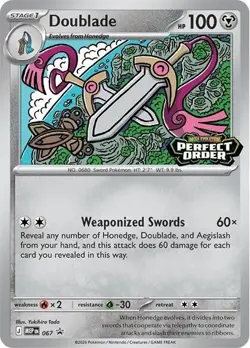 NM-Mint, English - 1 x Pokemon Doublade - MEP-067 - Promo Mega Evolution Promos - Image 1