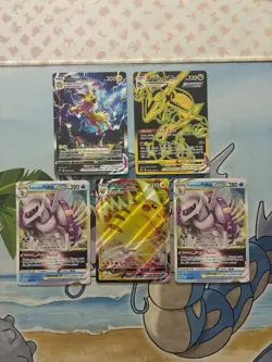Pokemon Card Full Art Alt Art Fire Jolteon Rayquaza Pikachu - Image 1