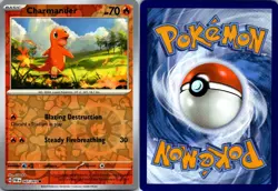 Charmander 007/091 Paldean Fates Pokemon TCG Reverse Holo Common NM - Image 3