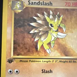 WotC Pokemon TCG Sandslash 41/62 Fossil 1st Ed Regular Uncommon Vintage MINTY - Image 2