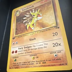 WotC Pokemon TCG Sandslash 41/62 Fossil 1st Ed Regular Uncommon Vintage MINTY - Image 3