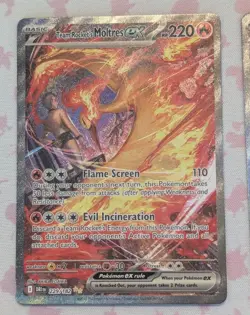 2x Two Team Rocket's Moltres ex 229/182 Sv10: Destined Rivals Holo Pokemon Cards - Image 2