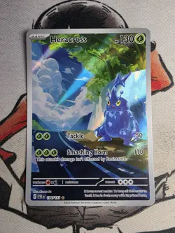 Heracross 194/193 2023 Pokemon Paldea Evolved Illustration Rare NM Card - Image 1