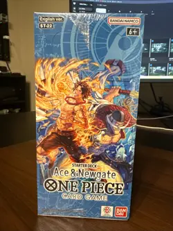 ONE PIECE Card Game ST-22 Ace & Newgate Starter Deck Display Box Factory Sealed - Image 1