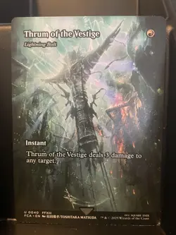 Thrum of the Vestige / Lightning Bolt NM/M Final Fantasy MTG Magic Red Card - Image 1