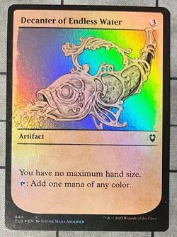 *foil showcase DECANTER OF ENDLESS WATER 444 Commander Baldurs Gate MTG Magic - Image 1