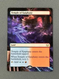 Temple of Epiphany MTG March of the Machine Commander Hand Painted Altered Art v - Image 1